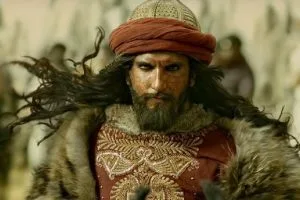 Ranveer Singh interpretando a Alaudin Khilji, en Padmaavat
