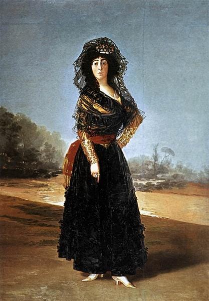 Las revolucionarias majas y su mantilla española, famosas por Goya