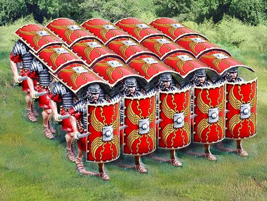 Formación tortuga de la legión romana