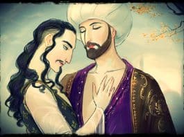 sultán Murad II y su amante el visir zaganos pasha