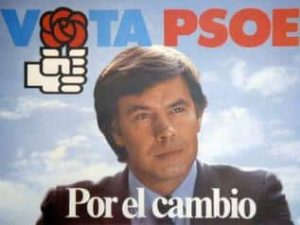 cartel del PSOE en las elecciones de 1982