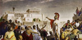 Orador en la democacia ateniense , democracia griega, democracia en la antigua grecia, democracia en la antigua atenas