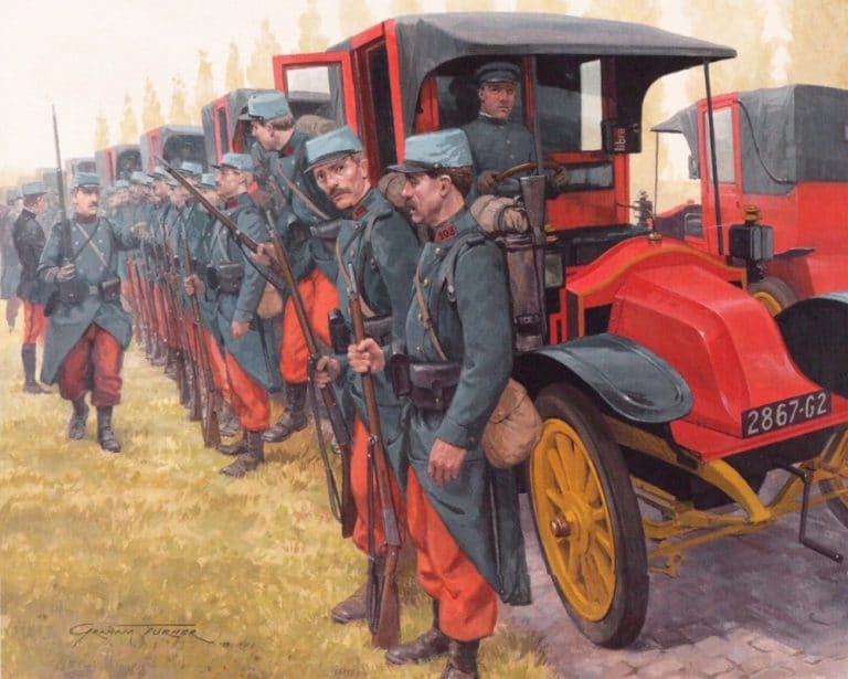 taxis en la primera guerra mundial
