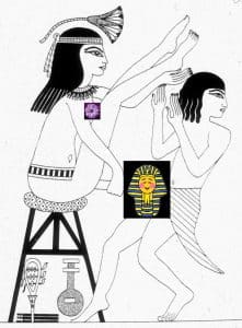 Ilustración del papiro erótico de Turín, sexo en el Antiguo Egipto