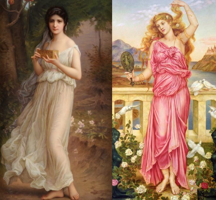Pandora y Helena, dos mujeres de la Grecia Antigua