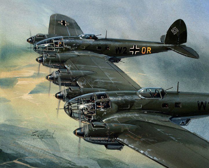 aviones alemanes Heinkel - la batalla de Inglaterra