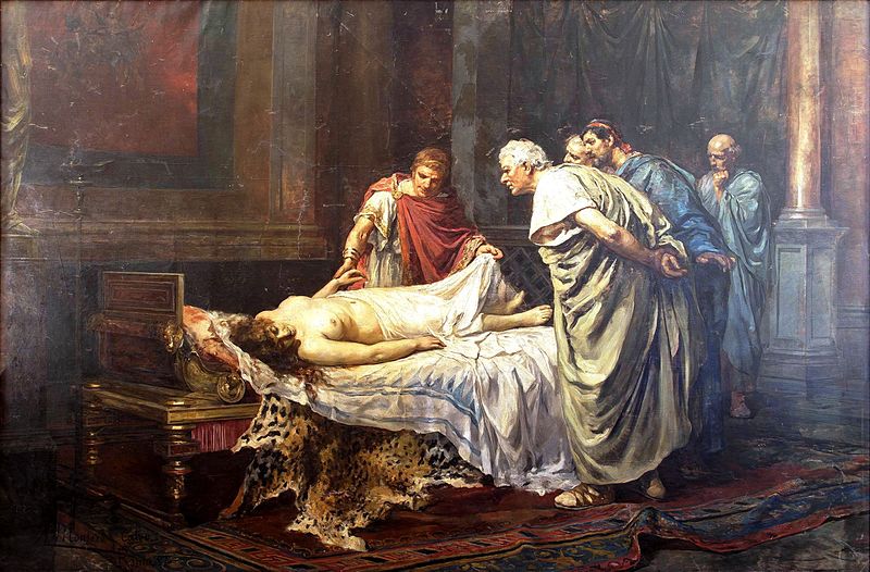 Nerón ante el cadáver de Agripina