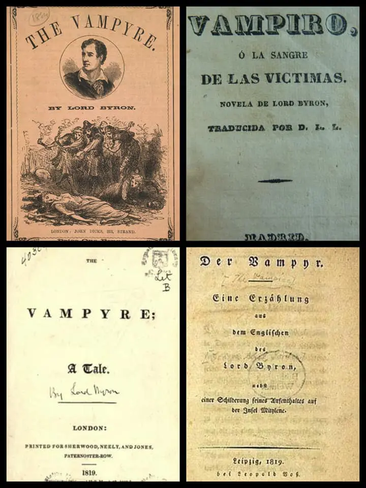 el vampiro john william polidori personajes