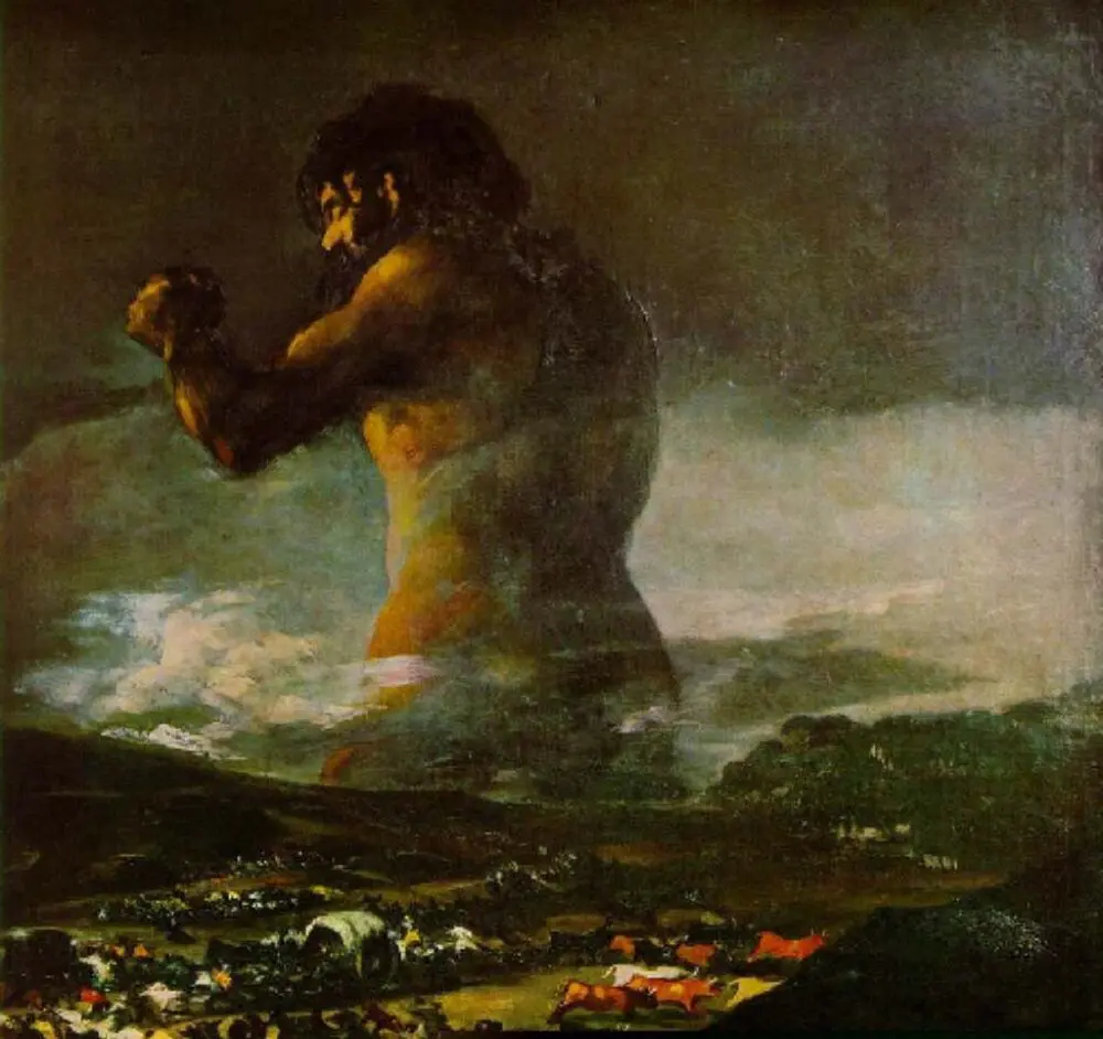 "El Coloso", de Francisco de Goya