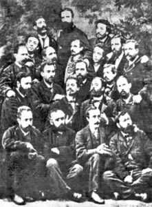 Fanelli con el resto del núcleo organizador, formada por 21 miembros.