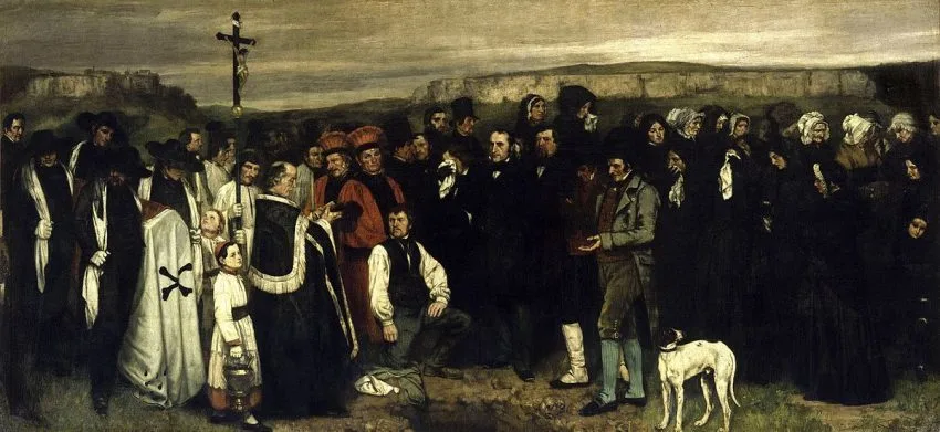 El entierro de Ornans, 1850, Gustave Courbet