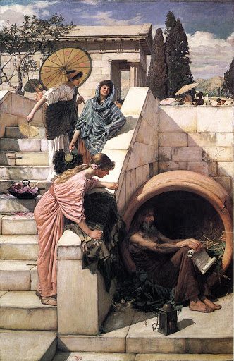 Diógenes, el sintecho que troleó a Alejandro Magno