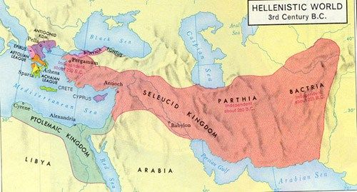 Imperio Seléucida tras la batalla de Ipsos (301 a.C.)