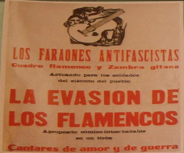 Cartel concierto flamenco republicano España