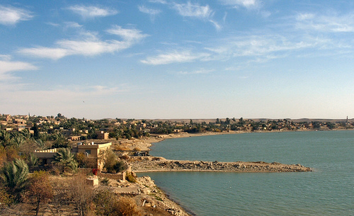 río Éufrates actual Irak - antigua Mesopotamia