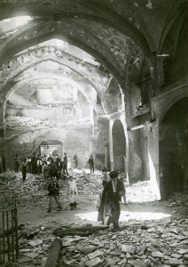 Ruinas del convento de las Jerónimas tras su quema